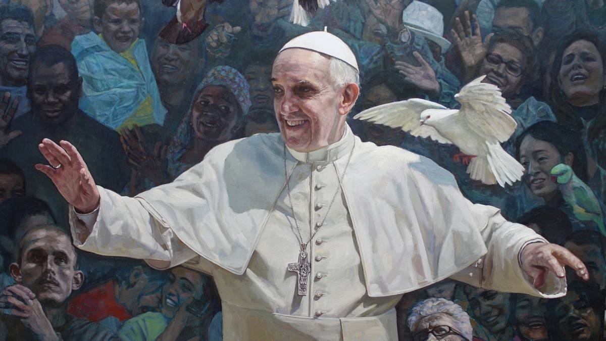 Αποτέλεσμα εικόνας για pope francis painting